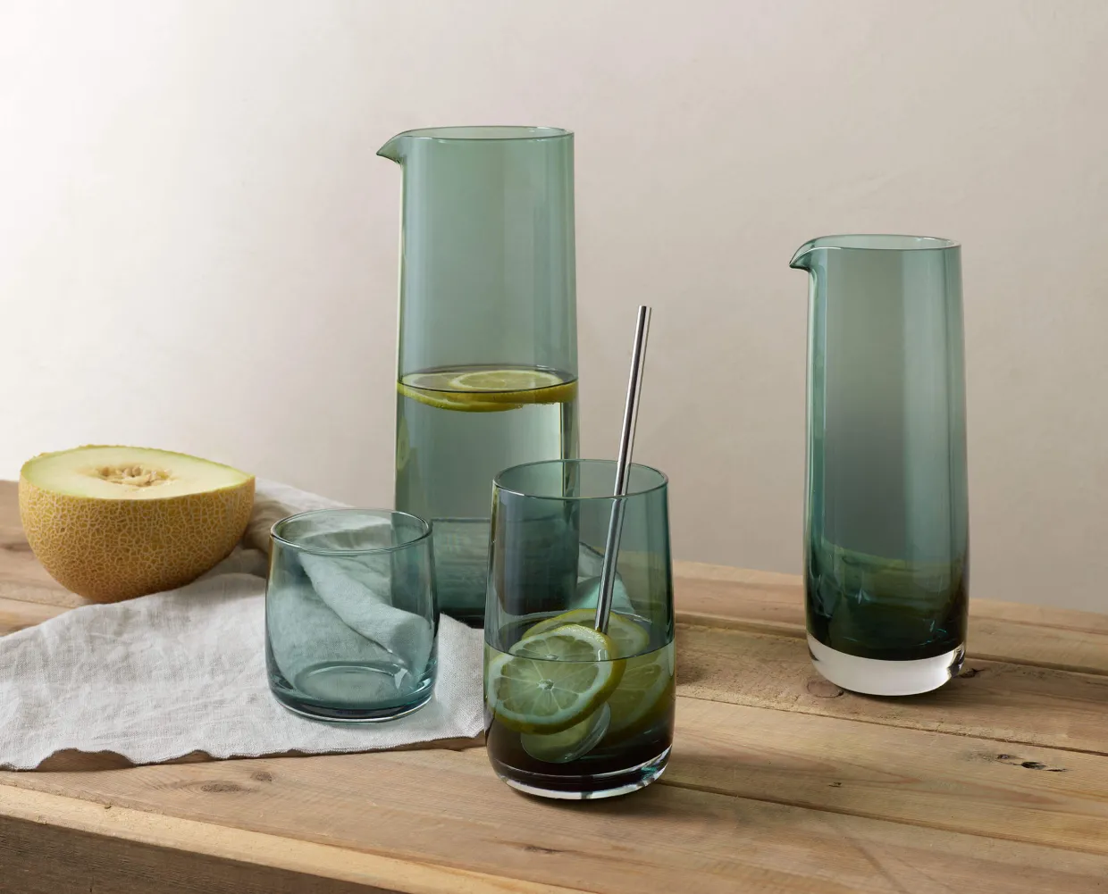 glas, grün