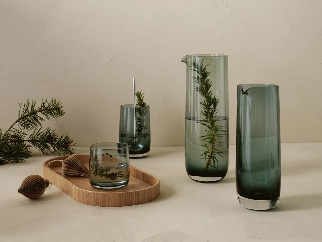 glas, grün